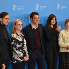 Berlino 2016:Meryl Streep, Clive Owen, Liam Eidinfìger, Alba Rohrwacher, Małgorzata Szumowska e Brigitte Lacombe al photocall della giuria