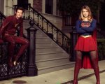 Supergirl: Melissa e Grant sul set del crossover con The Flash