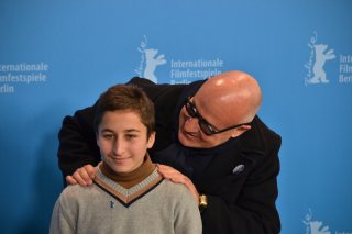 Berlino 2016: Gianfranco Rosi e Samuele Puccillo al photocall di Fuocoammare