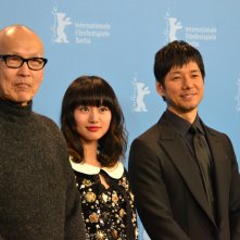 Berlino 2016: Shioli Kutsuna, Hidetoshi Nishijima e Yukie Kito al photocall di While the Women Are Sleeping
