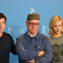 Berlino 2016: James Schamus, Sarah Gadon e Logan Lerman posano al photocall di Indignation