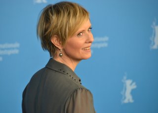 Berlino 2016: Cynthia Nixon in uno scatto al photocall di A Quiet Passion
