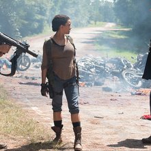 the Walking Dead: Norman Reedus, Sonequa Martin-Green e Michael Cudlitz in No Way Out
