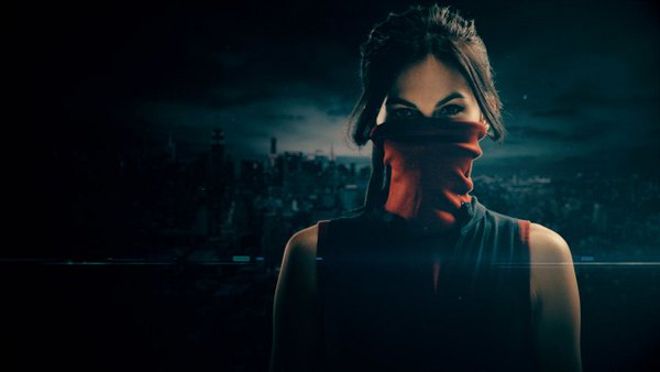 Daredevil: una foto promozionale di Elektra