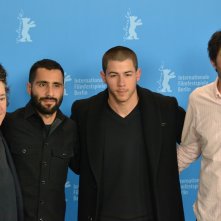 Berlino 2016: Andrew Neel, Nick Jonas, Christine Vachon, David Hinojosa al photocall di Goat