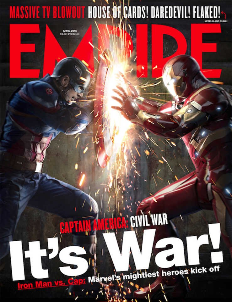 Captain America: Civil War - La copertina di Empire dedicata al film