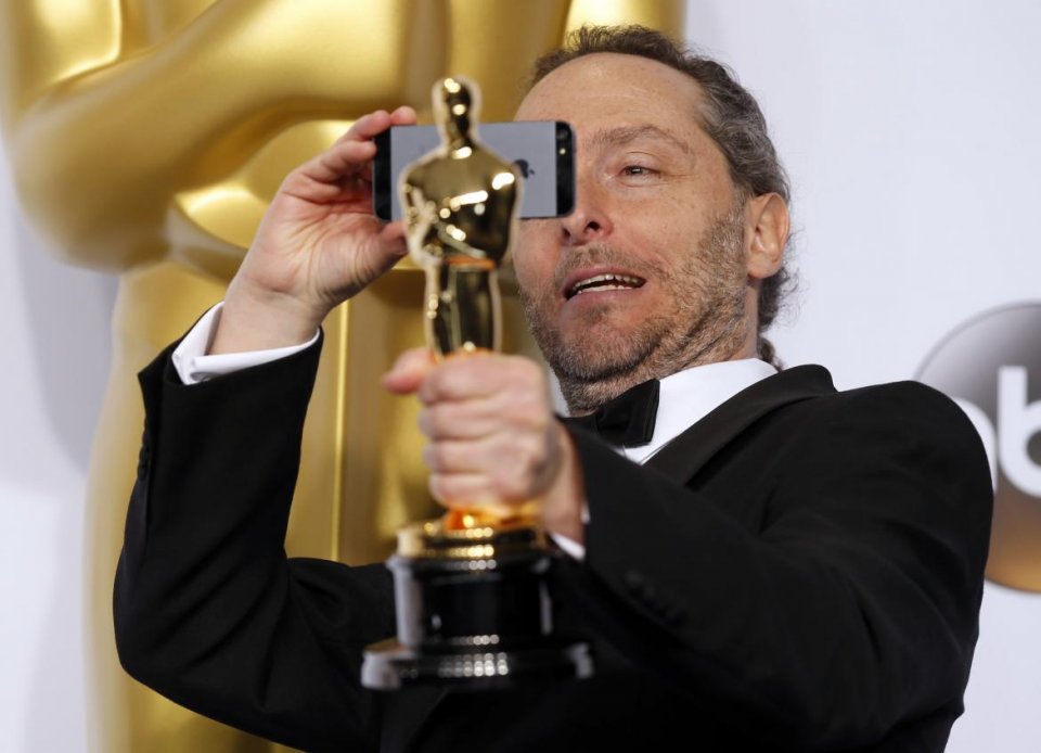 Emmanuel Lubezki con l'Oscar