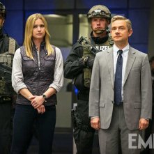 Captain America: Civil War - Martin Freeman ed Emily VanCamp in una foto di Empire