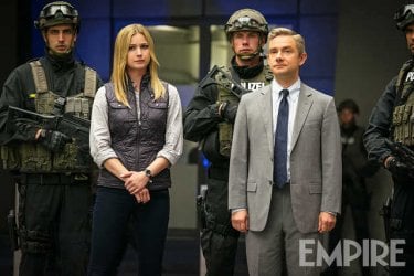 Captain America: Civil War - Martin Freeman ed Emily VanCamp in una foto di Empire