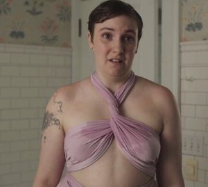 Girls: l'attrice Lena Dunham in Wedding Day
