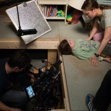 Room: Brie Larson e Jacob Tremblay sul set del film
