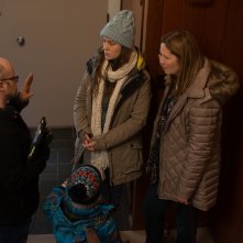 Room: Lenny Abrahamson, Brie Larson, Joan Allen e Jacob Tremblay sul set del film