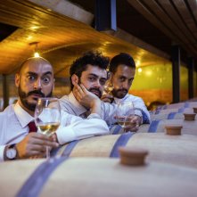 Bianco di Babbudoiu: Stefano Manca, Roberto Fara e Michele Manca insieme in un'immagine promozionale del film