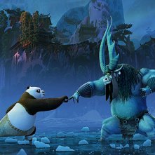 Kung Fu Panda 3: una scena di lotta del film d'animazione