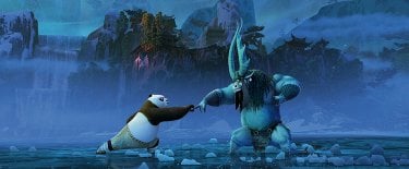 Kung Fu Panda 3: una scena di lotta del film d'animazione