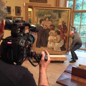 Renoir: oltraggio e seduzione, un'immaginedal set del documentario