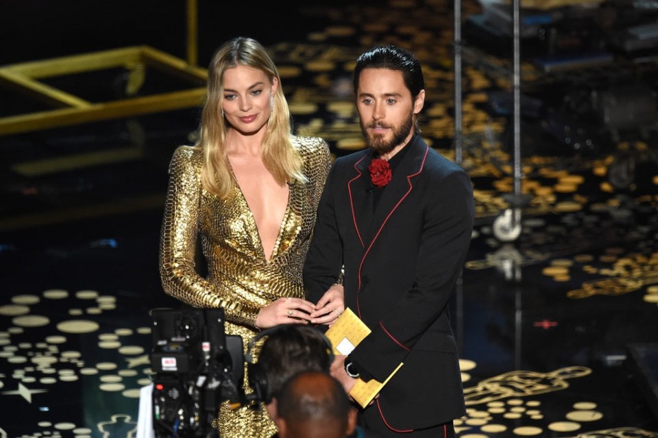 Oscar 2016: Jared Leto e Margot Robbie sul palco