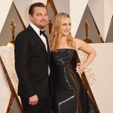 Kate Winslet e Leonardo DiCaprio agli Oscar 2016