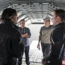 Captain America: Civil War - Sebastian Stan e Chris Evans sul set con i fratelli Russo