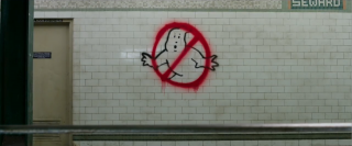 Ghostbusters: un graffito del logo classico nel primo trailer del reboot
