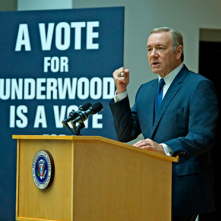 House of Cards: Kevin Spacey è Frank Underwood in una foto della serie