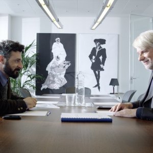 On Air - Storia di un successo: Ricky Tognazzi e Dario Tacconelli in una scena del film