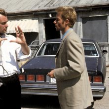 Memento: Guy Pearce e Chistopher Nolan sul set