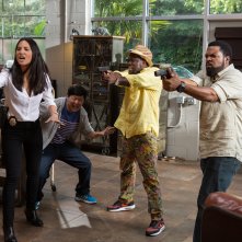 Un poliziotto ancora in prova: Olivia Munn, Ken Jeong, Kevin Hart e Ice Cube in una scena del film