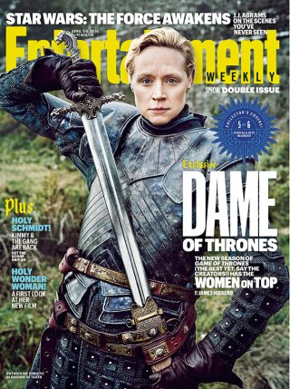 Il trono di Spade 6: Gwendoline Christie sulla cover di Entertainment Weekly