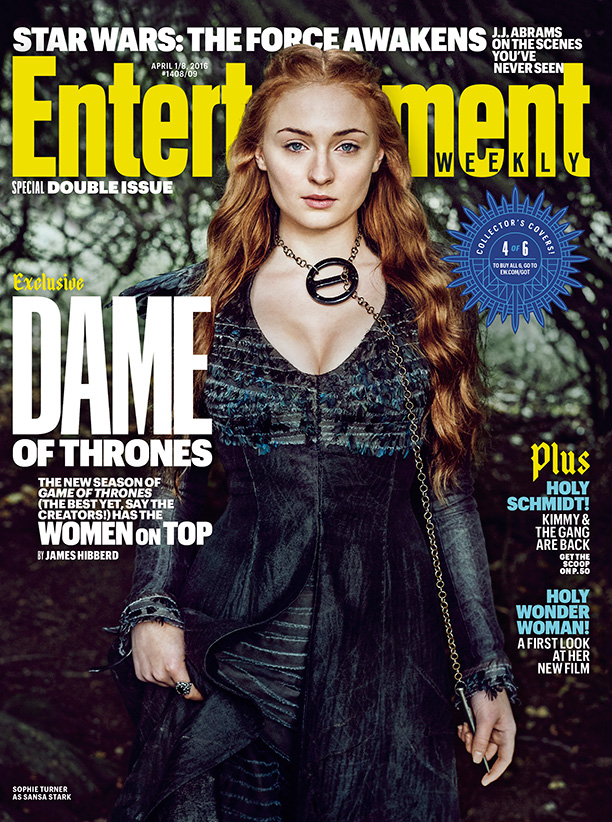 Il trono di Spade 6: Sophie Turner sulla cover di Entertainment Weekly