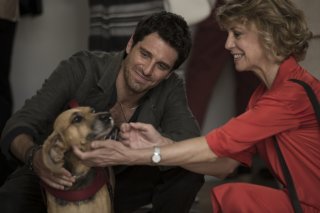 Nemiche per la pelle: Margherita Buy e Giampaolo Morelli in una scena del film