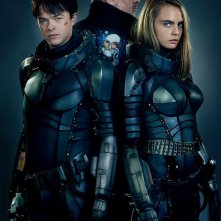 Valerian and the City of a Thousand Planets: Dane DeHaan, Luc Besson e Cara Delevingne in una foto promozionale