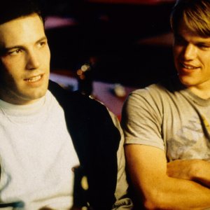 Will Hunting - Genio ribelle: Ben Affleck e Matt Damon in una scena
