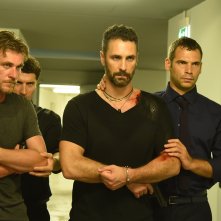 Fuoco amico TF45 - Eroe per amore: Davide Paganini e Raoul Bova in una scena della fiction