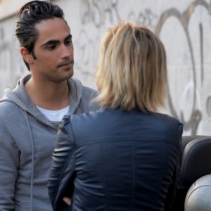 Con tutto l'amore che ho: Cristel Carrisi e Fabio Ferrante in una scena del film