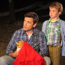 L'aquilone di Claudio: Massimo Poggio e Luca Potenza in una scena del film