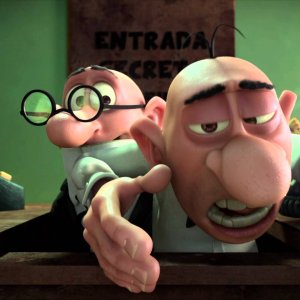 Mortadello e Polpetta contro Jimmy lo Sguercio: un momento del film d'animazione