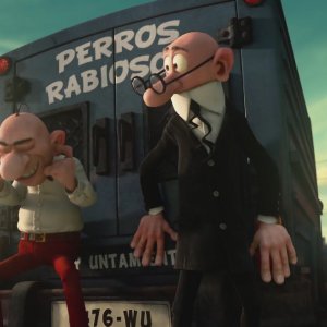 Mortadello e Polpetta contro Jimmy lo Sguercio: una scena del film d'animazione