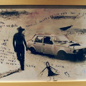 Mario Monicelli: un'immagine della mostra a Viareggio tratta da Viaggio con Anita