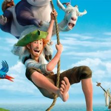 Robinson Crusoe: un momento del film animato