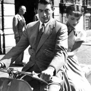 Gregory Pecl e Audrey Hepburn in Vacanze romane