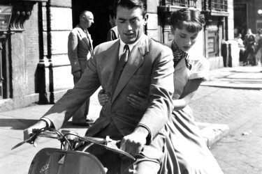 Gregory Pecl e Audrey Hepburn in Vacanze romane