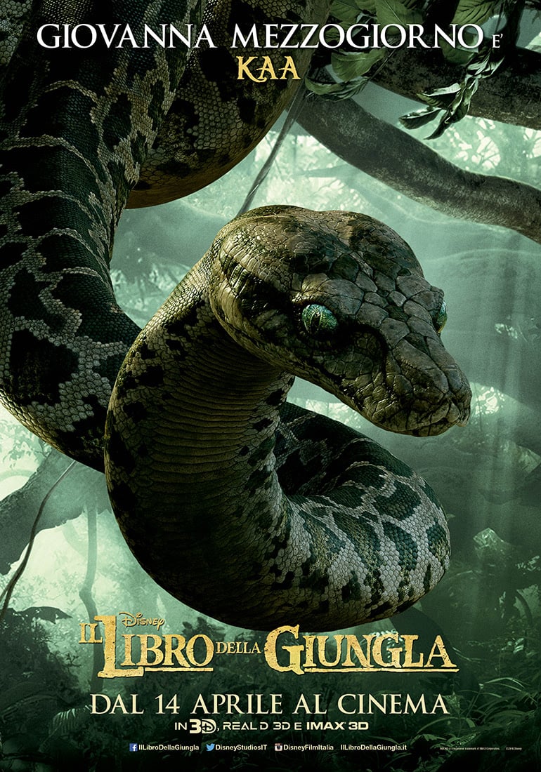 Il libro della giungla il character poster dedicato alla doppiatrice italiana Giovanna