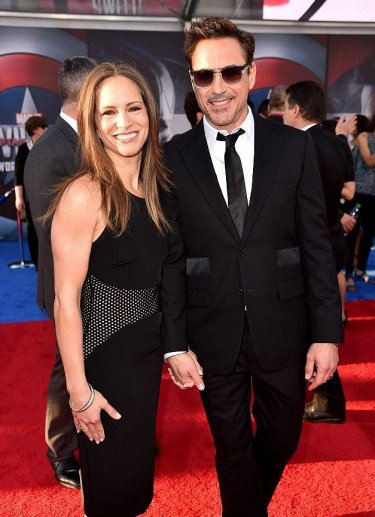 Captain America: Civil War - Robert Downey Jr. con la moglie Susan