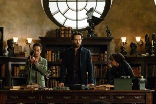 Sleepy Hollow: Lyndie Greenwood, Tom Mison e Nicole Beharie nella puntata Ragnarok