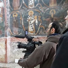 Nella terra dei merli: Kosovo tra passato e futuro - Il regista durante le riprese