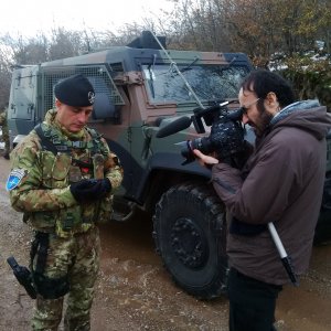 Nella terra dei merli: Kosovo tra passato e futuro - Un'immagine del docufilm scattata sul confine con la Serbia