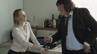 Toni Erdmann: Sandra Hüller e Peter Simonischek in una scena del film