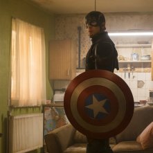 Captain America: Civil War - Chris Evans in un momento del film