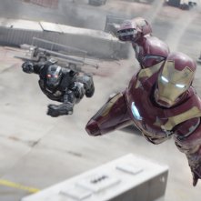 Captain America: Civil War - una scena d'azione del film